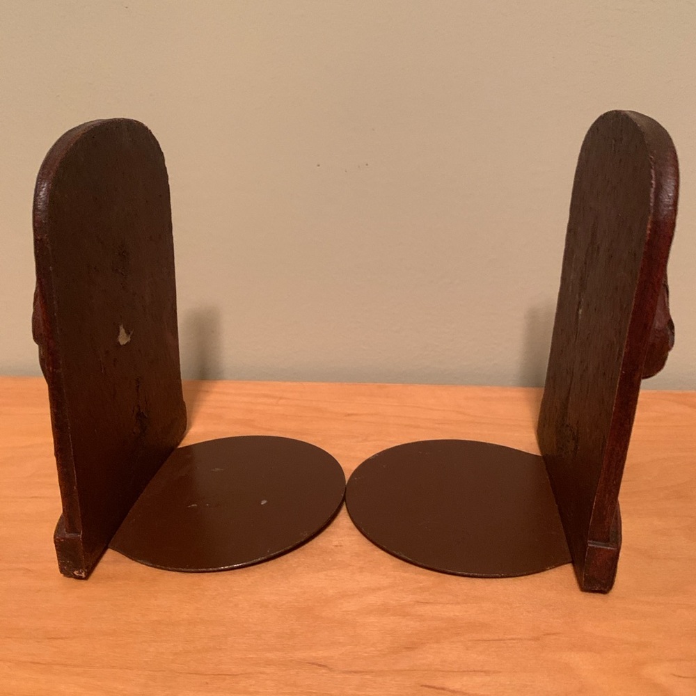 Vintage Brown 1940s Syroco Wood Horse Head Bookend Set of 2…2nd One Just Found! - Picture 16 of 16